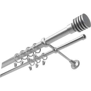 Příslušenství pro garnýž Garnýž kovová 160 cm dvouřadá - dvojitá 25 Talarki Satina