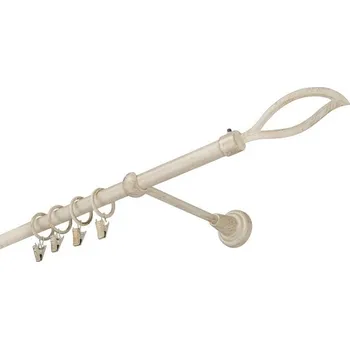 Garnýž kovová 340 cm jednořadá 16 blesk bílo-zlatá