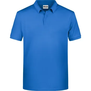 Pánské tričko Pánské piqué polo z bio bavlny JN 8010 cobalt M