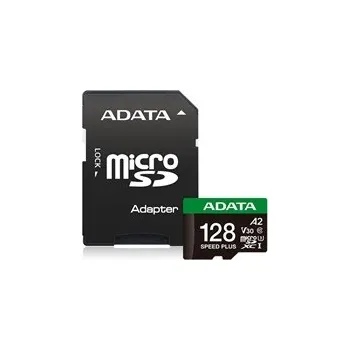 Paměťová karta ADATA MicroSDXC karta 128GB UHS-I U3 V30 + SD adaptér