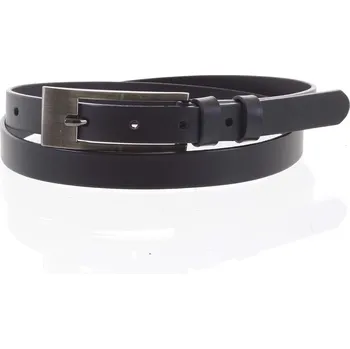 Módní doplněk Jemný dámský kožený opasek Diana černý vel. 100