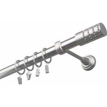 Garnýž Garnýž kovová 320 cm jednořadá 25 Cylinder crystal satina