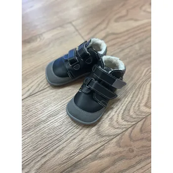 Chlapecká zimní obuv Beda barefoot Zimní kožené boty s kožíškem a membránou - LUC (BF 0001/W/MK/SO/2), Boty Beda Velikost: 21