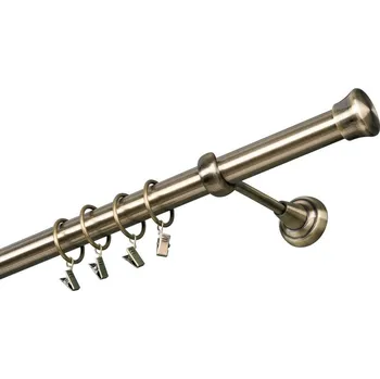 Garnýž kovová 440 cm jednořadá 25 Fulda mosaz