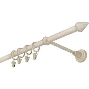 Garnýž kovová 400 cm jednořadá 16 hrot bílo-zlatá