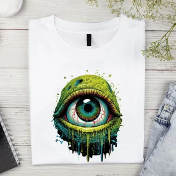 Dámské tričko Dámské tričko - Vidím tě oko Barva: Bílá, Velikost: 3XL