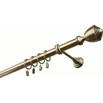 Garnýž kovová 300 cm jednořadá 25 Palacio mosaz