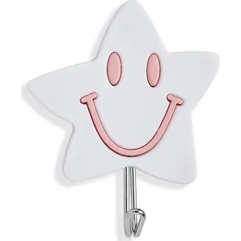 Věšák BAGER Háček samolepící HVĚZDY 2ks, mix barev