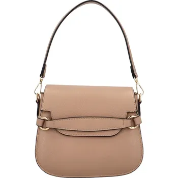 Kabelka Luxusní dámská kožená kabelka na rameno Celestt, béžová