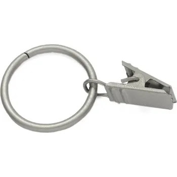 Příslušenství pro garnýž Kroužek s žabkou pro tyč 16mm - chrom mat