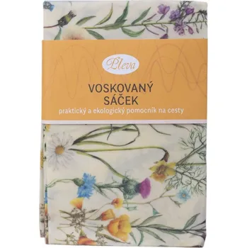 Sáček na potraviny Pleva Voskovaný sáček květinová louka 35 x 38 cm