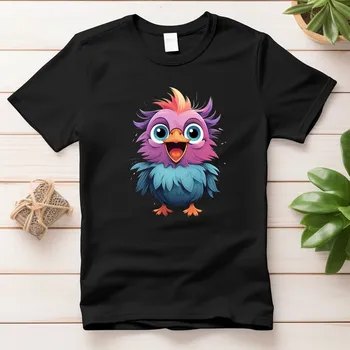 Dámské tričko - Ptáček Barva: Bílá, Velikost: M