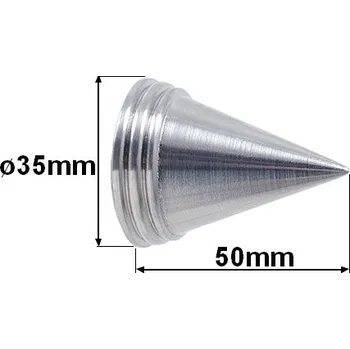 Příslušenství pro garnýž Koncovka pro tyč 19mm Hrot - nerez