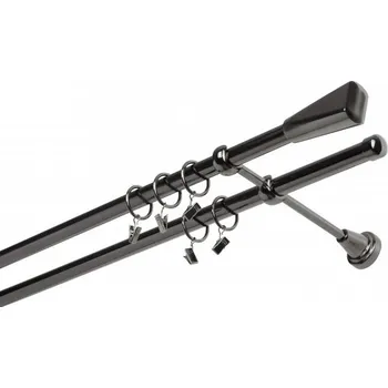 Garnýž kovová 400 cm dvouřadá - dvojitá 19 Trapez onyx