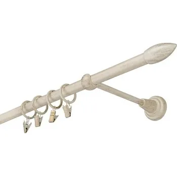 Garnýž kovová 420 cm jednořadá 16 Špice bílo-zlatá