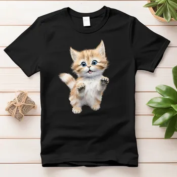 Dámské tričko Dámské tričko - Koťátko Barva: Bílá, Velikost: S