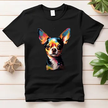 Dámské tričko - Psík Barva: Černá, Velikost: 3XL