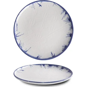 G. Benedikt Mělký talíř OPTIMO, 20 cm, dekor Mosaic blue rim