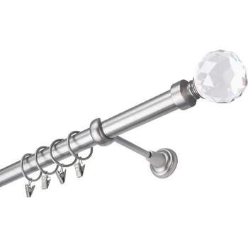 Garnýž Garnýž kovová 280 cm jednořadá 25 Koule Crystal satina