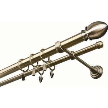 Garnýž kovová 480 cm dvouřadá - dvojitá 25 Belluno Mosaz