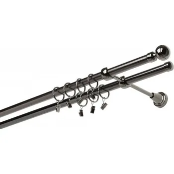 Garnýž kovová 200 cm dvouřadá - dvojitá 19 Paola onyx