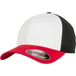 6 panelová vlněná česaná kšiltovka Flexfit 6277T/6277TT red-white-black S/M