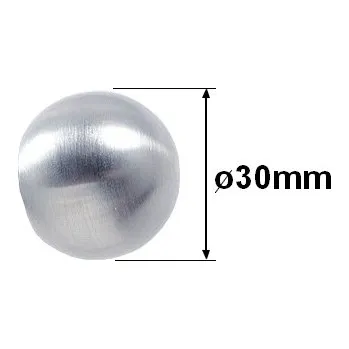 Příslušenství pro garnýž Koncovka pro tyč 19mm Koule - nerez