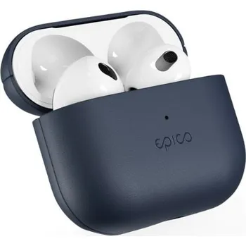 Pouzdro na mobilní telefon Epico Leather Case Airpods 3 - modrá 9911131600034