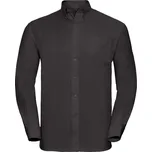 Košile Oxford s dlouhým rukávem 932M black XXL