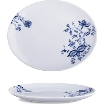 Langenthal Oválný talíř ISABELLE, 28 cm, dekor Classic blue