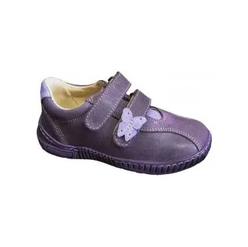 Dívčí polobotky Dívčí boty PEGRES 1301 fialová