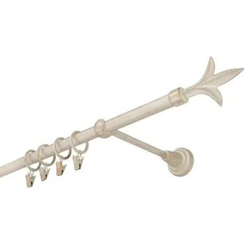 Garnýž kovová 130 cm jednořadá 16 lilie bílo-zlatá