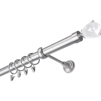 Garnýž Garnýž kovová 180 cm jednořadá 25 Stozek Crystal satina