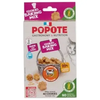 Pamlsek pro kočku Pečící směs Popote kuřecí Grain Free pro kočky 200g