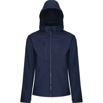 Pánská bunda 3-vrstvá softshellová bunda s kapucí "Venturer" TRA 701 navy-navy S