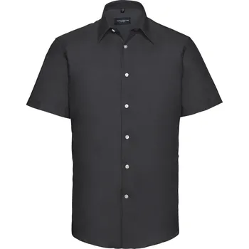 Pánská košile Košile Oxford s krátkým rukávem 923M black XXL