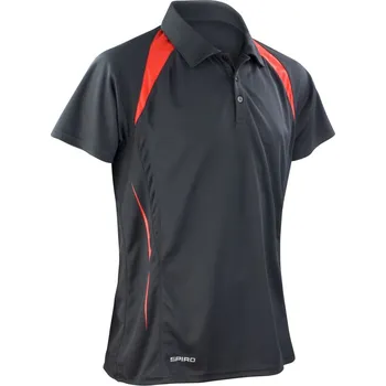 Pánské tričko Pánské týmové piqué polo S 177M black-red XL