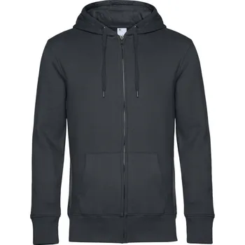 Pánská mikina Pánská mikina s kapucí KING Zipped Hood_° asphalt XS