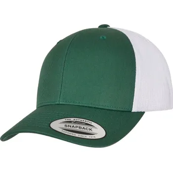 Kšiltovka 6 panelová vintage kšiltovka "Trucker" 6606/6606T evergreen-white onesize