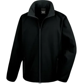 Pánská 2-vrstvá softshellová bunda "Printable" R 231M black-black L
