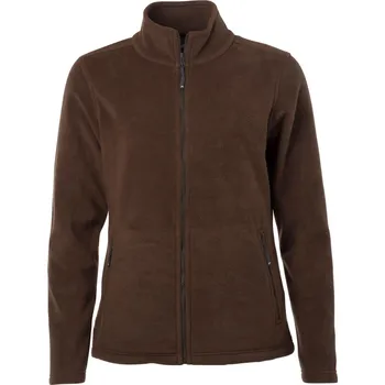 Dámská mikina Dámská mikrofleecová bunda JN 781 brown 3XL