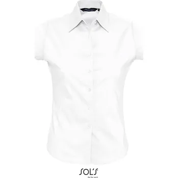 Dámská košile Elastická halenka s krátkým rukávem Excess white XS