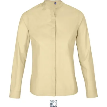 Popelínová halenka s dlouhým rukávem Bart Women beige S