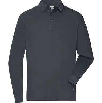 Pánské pracovní polo s dlouhým rukávem JN 1842 carbon 5XL