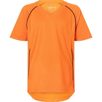 Dětské týmové tričko JN 386K orange-black L