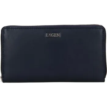 Peněženka Lagen dámská peněženka kožená modrá 50353