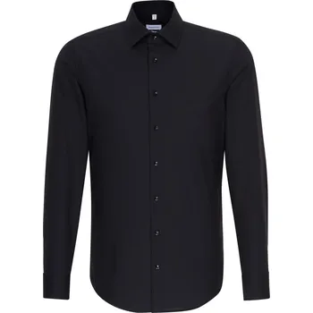 Pánská košile Košile s dlouhým rukávem Shirt Slim LSL black 45