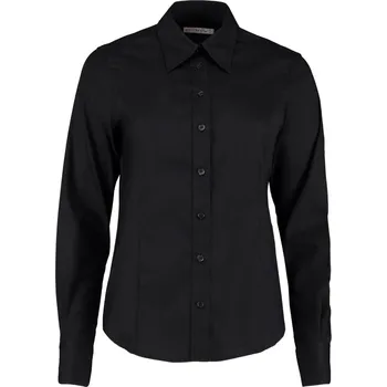 Dámská halenka Halenka Oxford s dlouhým rukávem KK 702 (6-24) black 10_S