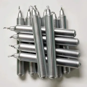 Svíčka Logimax Vánoční svíčky stříbrné 12x95 mm 12 kusů