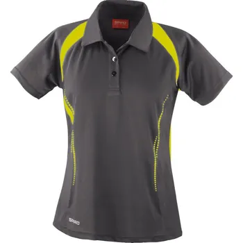 Dámské tričko Dámské týmové piqué polo S 177F grey-lime L